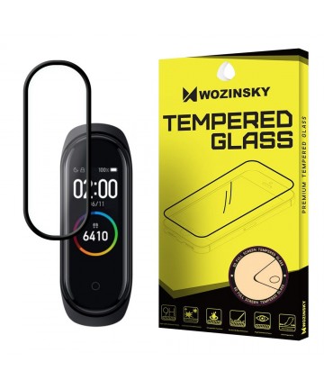Wozinsky Full Glue Screen Protector Film Full Coveraged with Frame Case Friendly for Xiaomi Mi Band 5 black