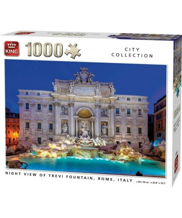 Παζλ Night View Of Trevi Fountain Ρώμη City Collection 1000τμχ. 55852 