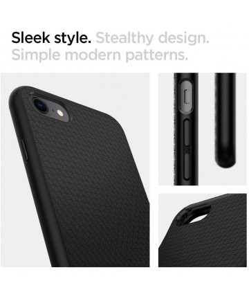 Spigen Liquid Air Case for iPhone 7 / 8 / SE 2020 / SE 2022 - Black