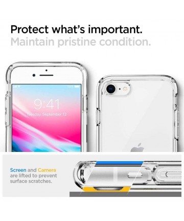 Spigen Ultra Hybrid Case for iPhone 7 / 8 / SE 2020 / SE 2022 - Transparent