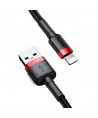 Baseus Cafule USB-A / Lightning 1.5A QC 3.0 cable 2 m - black and red