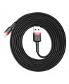 Baseus Cafule USB-A / Lightning 1.5A QC 3.0 cable 2 m - black and red
