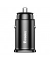 Baseus Square smart car charger 2x USB QC3.0 Quick Charge 3.0 SCP AFC 30W black (CCALL-DS01)