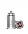 Baseus Square smart car charger 2x USB QC3.0 Quick Charge 3.0 SCP AFC 30W black (CCALL-DS01)
