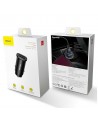 Baseus Square smart car charger 2x USB QC3.0 Quick Charge 3.0 SCP AFC 30W black (CCALL-DS01)