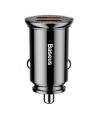 Baseus Circular smart car charger 2x USB QC3.0 Quick Charge 3.0 SCP AFC 30W black (CCALL-YD01)