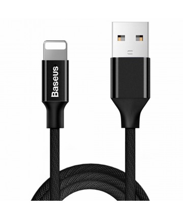 Baseus Yiven fabric braided cable USB / Lightning 1.8M black (CALYW-A01)