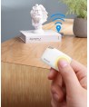 Baseus T2 keychain mini wireless key and other object finder white (ZLFDQT2-02)