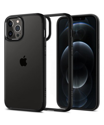 Spigen Ultra Hybrid Case for iPhone 12 / iPhone 12 Pro - Matte Black