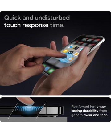 Spigen Glas.tR EZ Fit Tempered Glass for iPhone 12 / iPhone 12 Pro - 2 pcs.