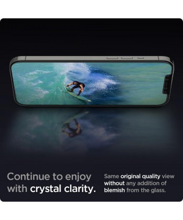 Spigen Glas.tR EZ Fit Tempered Glass for iPhone 12 / iPhone 12 Pro - 2 pcs.