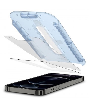 Spigen Glas.tR EZ Fit Tempered Glass for iPhone 12 / iPhone 12 Pro - 2 pcs.