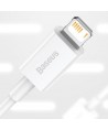 Baseus Superior USB - Lightning cable 2.4A 1.5 m White (CALYS-B02)