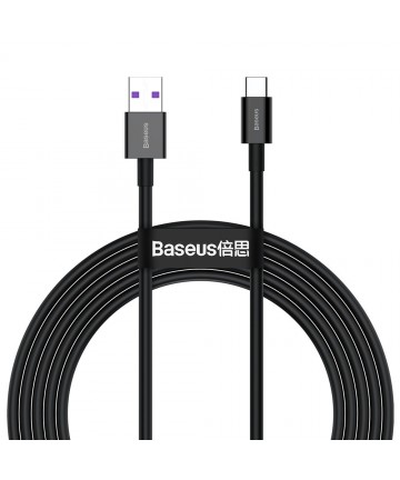 Baseus Superior USB Cable - USB Type C 66 W (11 V / 6 A) Huawei SuperCharge SCP 2 m black (CATYS-A01)