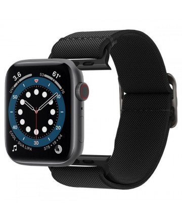 Spigen Fit Lite Strap for Apple Watch 4/5/6/7/8/9/SE/Ultra (42/44/45/49 mm) - Black