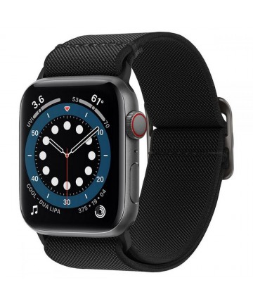 Spigen Fit Lite Strap for Apple Watch 4/5/6/7/8/9/SE/Ultra (42/44/45/49 mm) - Black