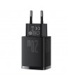 Baseus Compact fast charger USB / USB Type C 20W 3A Power Delivery Quick Charge 3.0 black (CCXJ-B01)