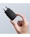 Baseus Compact fast charger USB / USB Type C 20W 3A Power Delivery Quick Charge 3.0 black (CCXJ-B01)