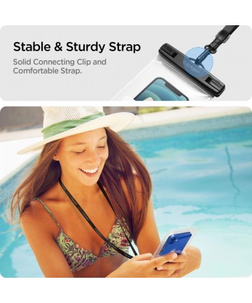 Spigen Spigen Aqua Shield A601 case waterproof IPX8 - transparent 2 pcs.