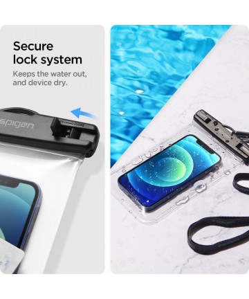 Spigen Spigen Aqua Shield A601 case waterproof IPX8 - transparent 2 pcs.