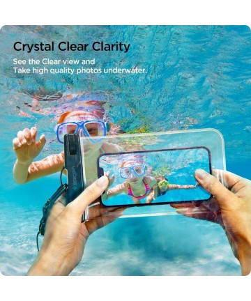 Spigen Spigen Aqua Shield A601 case waterproof IPX8 - transparent 2 pcs.
