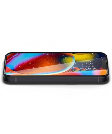Spigen Glass FC Tempered Glass for iPhone 13 / 13 Pro / 14 / 16e / 17e - Black