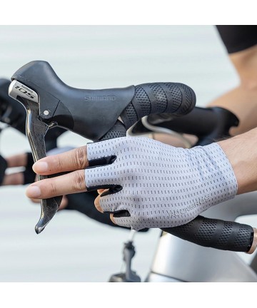 Rockbros Breathable Short Finger Cycling Gloves, Size: L - Gray