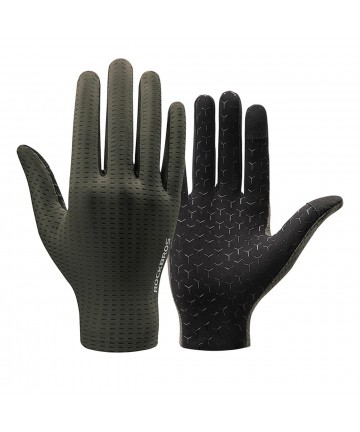 Rockbros Breathable Full Finger Cycling Gloves, Size: XXL - Green