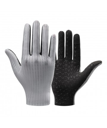 Rockbros Breathable Full Finger Cycling Gloves, Size: M - Gray