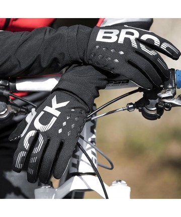 Rockbros cycling gloves, insulated, long, size: M - black and gray