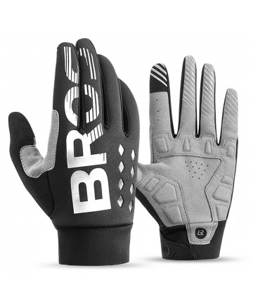 Rockbros cycling gloves, insulated, long, size: XL - black and gray