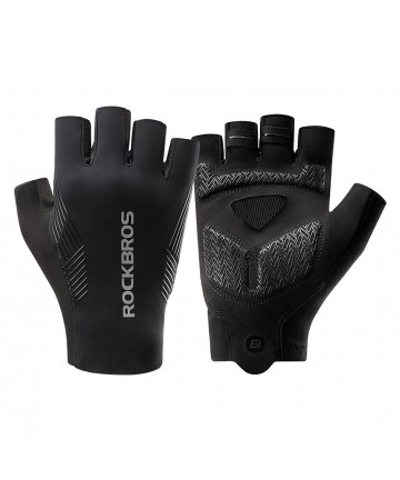 Rockbros cycling gloves spring/summer/autumn, short fingers, size: S - black