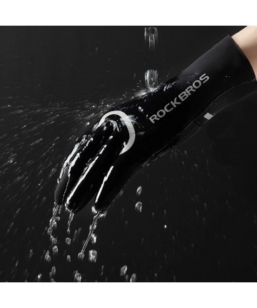 Rockbros full waterproof cycling gloves, size: S/M - black