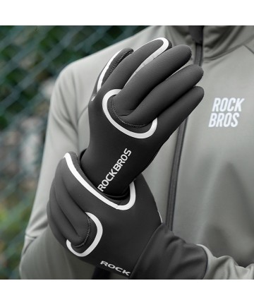 Rockbros full waterproof cycling gloves, size: S/M - black