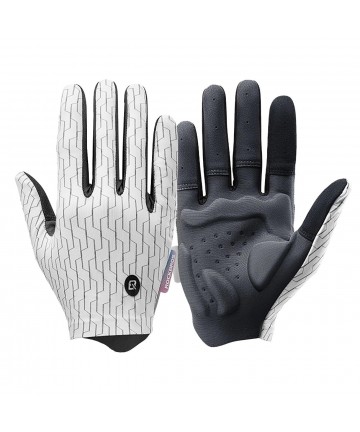 Rockbros sports gloves full spring-summer size M - white and black