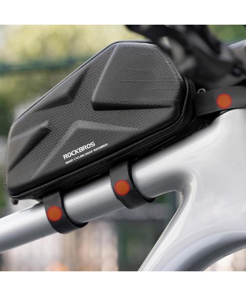 Rockbros Bike Bag, Rigid, Frame, Top Tube, 1.4l - Black