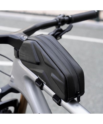 Rockbros Bike Bag, Rigid, Frame, Top Tube, 1.4l - Black