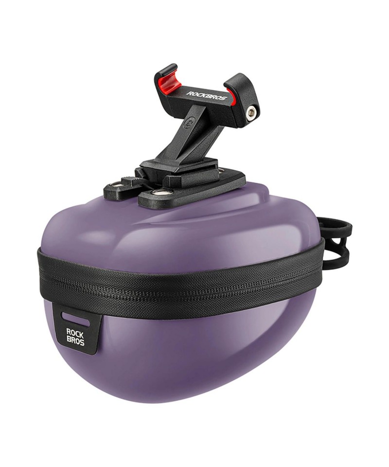 Rockbros Rigid Hard Shell Compact Saddle Bag 0.4l - Purple