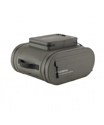 Rockbros waterproof bike pannier, for trunk, capacity 14l - gray