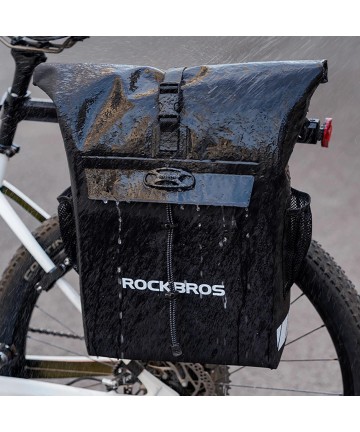 Rockbros Bike Bag with Backpack Function, Waterproof, with Helmet Attachment 18l - Black