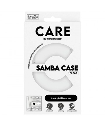 CARE by PanzerGlass Fashion iPhone 16e Case - Transparent