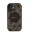 Guess 4G Circle Classic Logo MagSafe case for iPhone 16 - brown