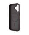 Guess 4G Circle Classic Logo MagSafe case for iPhone 16 - brown