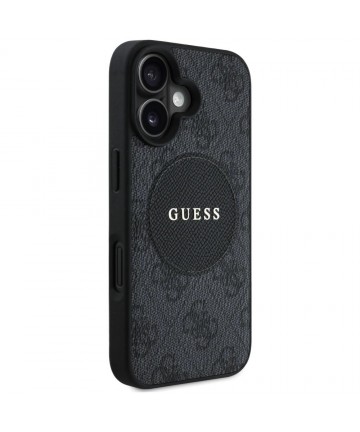 Guess 4G Circle Classic Logo MagSafe case for iPhone 16 - black
