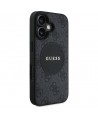 Guess 4G Circle Classic Logo MagSafe case for iPhone 16 - black