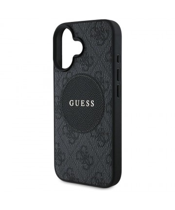 Guess 4G Circle Classic Logo MagSafe case for iPhone 16 - black