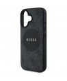 Guess 4G Circle Classic Logo MagSafe case for iPhone 16 - black