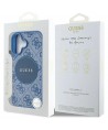 Guess 4G Circle Classic Logo MagSafe case for iPhone 16 - blue