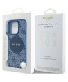Guess 4G Circle Classic Logo MagSafe case for iPhone 16 Pro - blue