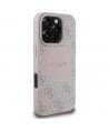 Guess 4G Circle Classic Logo MagSafe iPhone 16 Pro Case - Pink